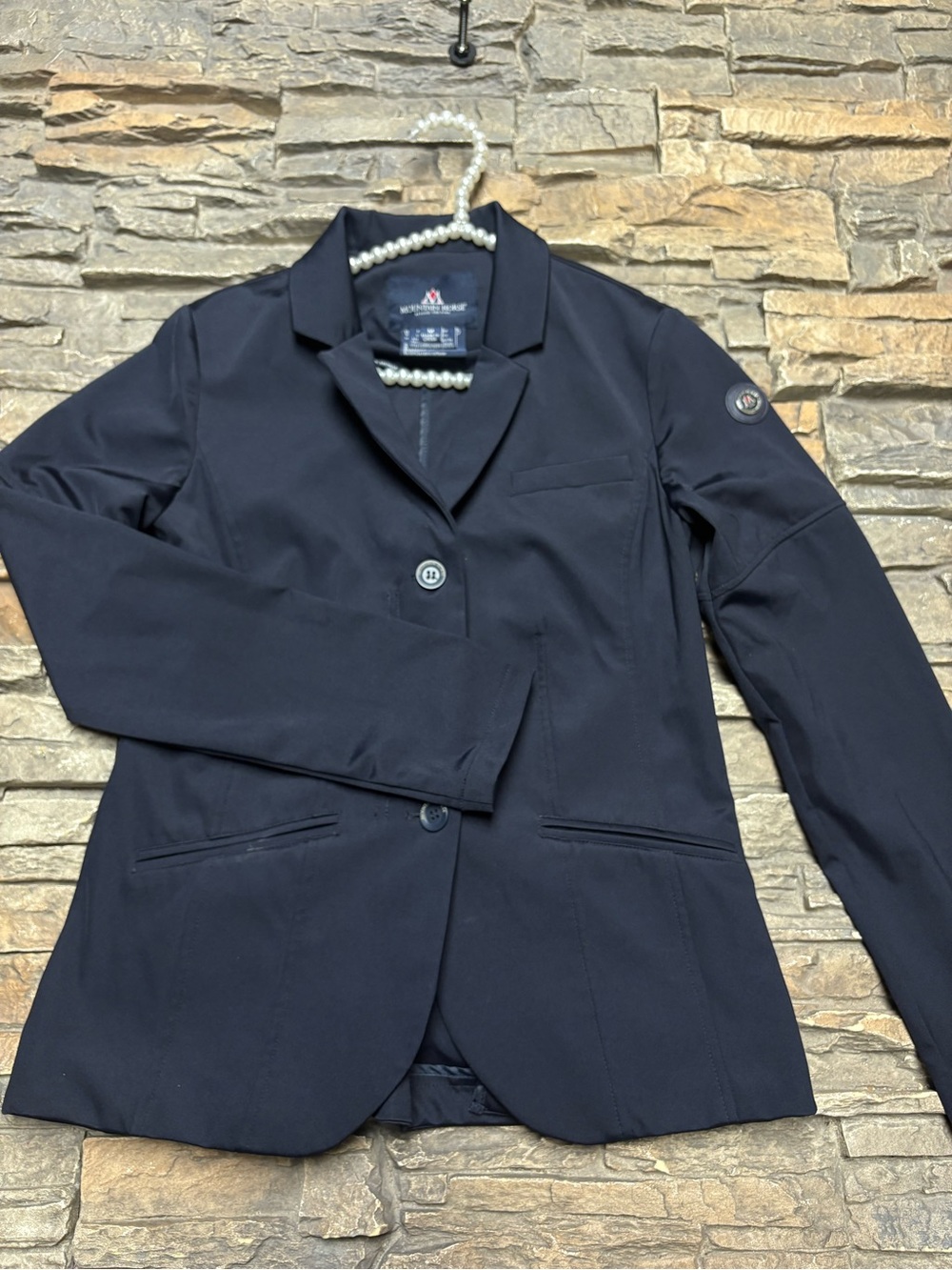 Mountain Horse Splendor Event Jacket Sz M Equestrian Blue Competition